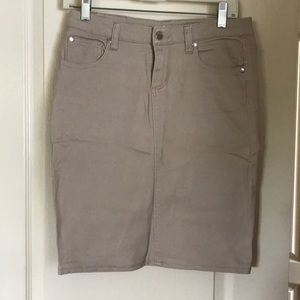 Pinc tan denim skirt